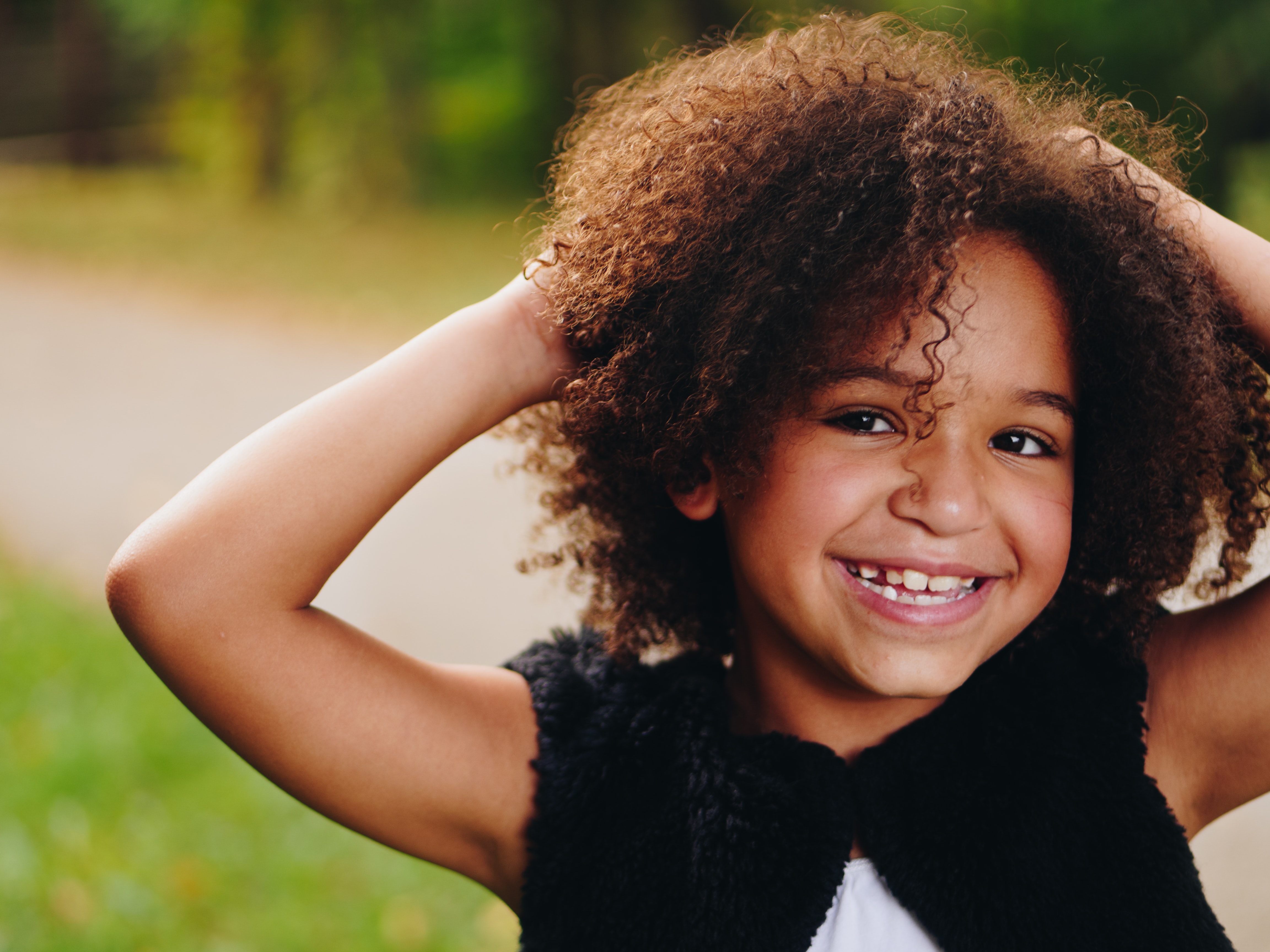 curly hair girl
